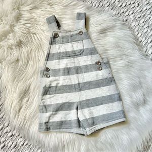 (💚4/$20) Stripe cotton overall shorts
